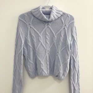 Hollister Baby Blue Knitted Turtleneck
